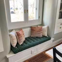 Custom French Bench Cushion Cotton Blend Window Seat Pillow - thumbnail 3