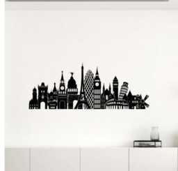 Europe City Wall Decal Vinyl Stickers Cities Landscape Art Design Murals Interior Home Decor - 12Pa3 - thumbnail 1