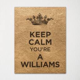 Last Name Keep Calm Print - Custom Fine Art Choice Of Color Purchase 3 & Receive 1 Free - thumbnail 2