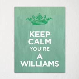 Last Name Keep Calm Print - Custom Fine Art Choice Of Color Purchase 3 & Receive 1 Free - thumbnail 1