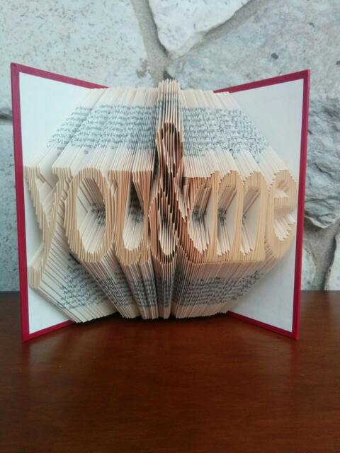 You&me - Folded Book Art Fully Customizable, Wedding, Anniversary, Love, Friends - image 1