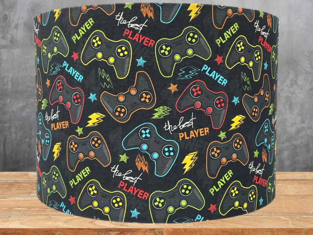 Gaming Lampshade Ceiling Light Shade For Boys Girls Kids Bedroom  Accessories Gamer Room Decor Themed Gifts Table Lamp Night Lights by Etsy |  ufurnish.com, image size:1080x810