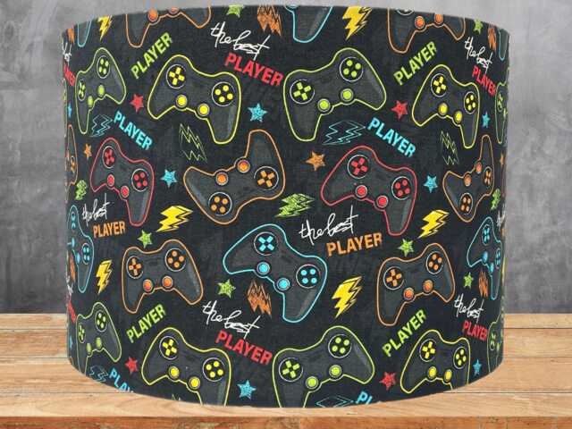 Gaming Lampshade Ceiling Light Shade For Boys Girls Kids Bedroom Accessories Gamer Room Decor Themed Gifts Table Lamp Night Lights