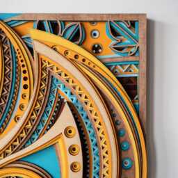 Phoenix & Sycamore Multilayer Wood Wall Art, Large Bird Laser Cut Sculpture, Housewarming Gift - thumbnail 4
