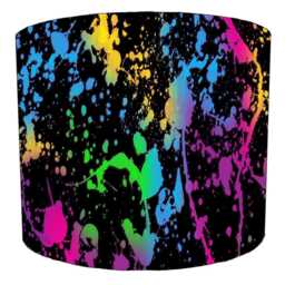 Paint Splatter Graffiti Lampshades For Ceiling Light Shades Pendants Or Bedside, Table Lamp Shades - thumbnail 2