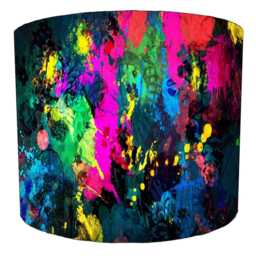 Paint Splatter Graffiti Lampshades For Ceiling Light Shades Pendants Or Bedside, Table Lamp Shades - thumbnail 3