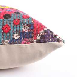 Handwoven Kilim Pillow 20x20 Boho Home Decor - thumbnail 4