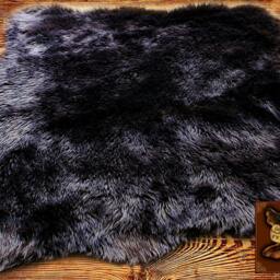 Faux Fur Accent Rug - Random Shape Sheepskin Area Scalloped Edges- By Accents - thumbnail 3