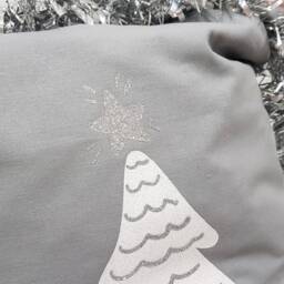 Santa Sack Grey White & Silver Personalised, Custom Christmas Sack, Xmas Tree Decor Personalized, Present Gift Bag For Him Her Children - thumbnail 4