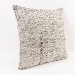 Handmade Turkish Kilim Pillow Wool Decorative Pillow, 18''x18'' - thumbnail 3