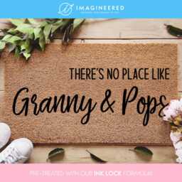 Custom Grandparent Welcome Mat - There's No Place Like Granny & Pops Personalized Doormat Gift Ideas Funny Family - thumbnail 1