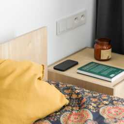 Ototo.07 Minimalist Plywood Bedside Cabinet, Tables, Scandinavian Bedside, Modern Shelf - thumbnail 4