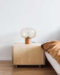 Ototo.07 Minimalist Plywood Bedside Cabinet, Tables, Scandinavian Bedside, Modern Shelf - thumbnail 1