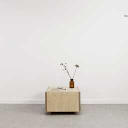 Ototo.07 Minimalist Plywood Bedside Cabinet, Tables, Scandinavian Bedside, Modern Shelf - thumbnail 2