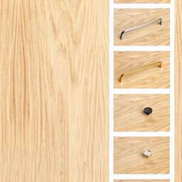 "Mid Century Sideboard, Tv Cabinet, Stand Oak Veneer 6 Drawers ""Crown" - thumbnail 4