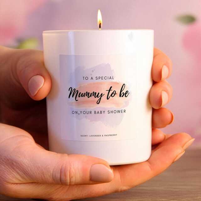 Baby Shower Gift For Mum To Be Candle, Gift, Pregnancy New Idea, Present, Ready To Give - image 1