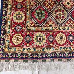Handwoven Yousafi Afghan Rug 6.10 X 4.11 Ft, Geometric Wool Rug - thumbnail 2