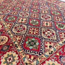 Handwoven Yousafi Afghan Rug 6.10 X 4.11 Ft, Geometric Wool Rug - thumbnail 4