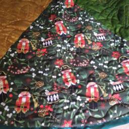 Extra Large Nutcracker Christmas Tree Skirt, Quilted Skirt. 72 - thumbnail 4