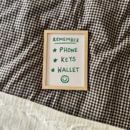Remember Phone, Keys, Wallet Unframed Print - Hallway Prints Decor Useful Poster Housewarming Gifts Under 20 - thumbnail 3