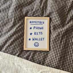 Remember Phone, Keys, Wallet Unframed Print - Hallway Prints Decor Useful Poster Housewarming Gifts Under 20 - thumbnail 2