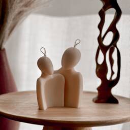 Handmade Couple Soy Candle Set - Romantic Home Decor - thumbnail 1