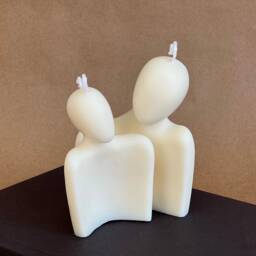 Handmade Couple Soy Candle Set - Romantic Home Decor - thumbnail 3