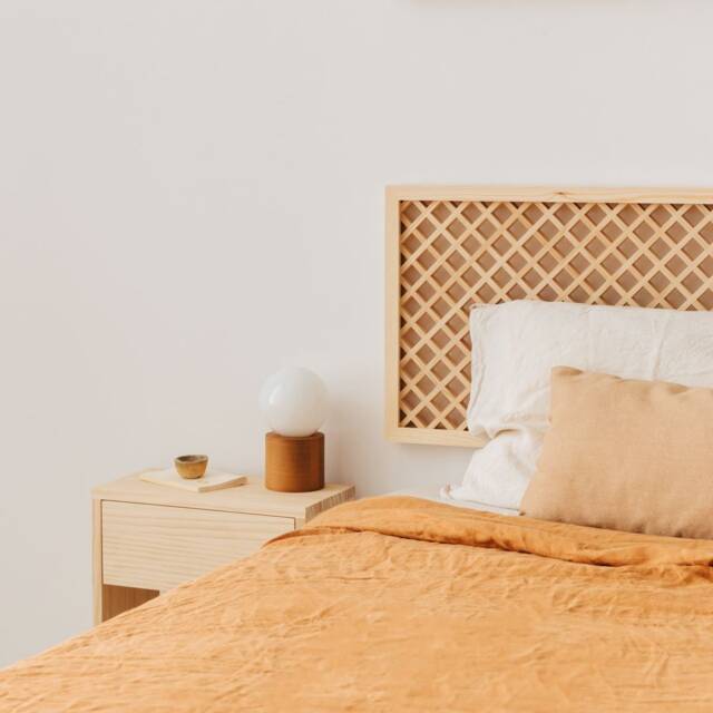 Bed Headboard, Solid Wood Headboard For The Bedroom - Azahar - image 1