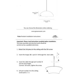 Handmade Stoneware Pendant Lamp 19 - thumbnail 4