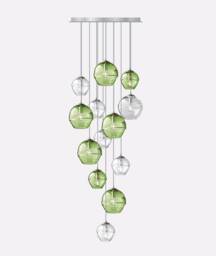 Olive & Clear Fiona Cascade Chandelier - 9 Or 13 Lights