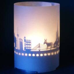 Wesel Germany Shadow Play Candle - City Souvenir Gift