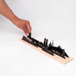 Barcelona 3D Skyline Silhouette Movable City Model, Architecture Gift - thumbnail 3