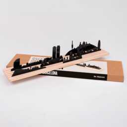 Barcelona 3D Skyline Silhouette Movable City Model, Architecture Gift - thumbnail 1