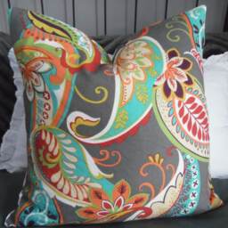 Bold Paisley. Pillow Cover.slipcovers.toss Pillows.paisley Pillows.home Decor.throw Pillows.paisley - thumbnail 4