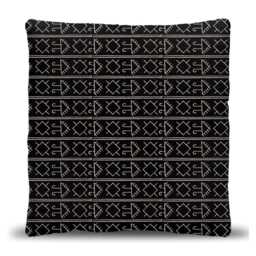 Tribal Geometric Pattern Woven Pillow - thumbnail 3