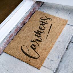 Custom Family Doormat - Housewarming Gift Wedding Personalized Closing Welcome Front Door Mat - thumbnail 2
