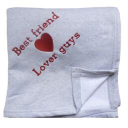 Huge Sweatshirt Fabric Blanket Personalized By Embroidery - thumbnail 3