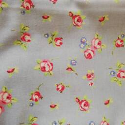 Floral Fabric Bunting. Blue Background With Pink Rosebud Design. Approx 2.5 Metre Length - thumbnail 2