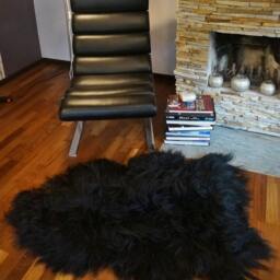 Sheepskin Icelandic Black X Rug Genuine Natural Sheepskin Gray Rugs Carpet Outdoor Cheap - thumbnail 3