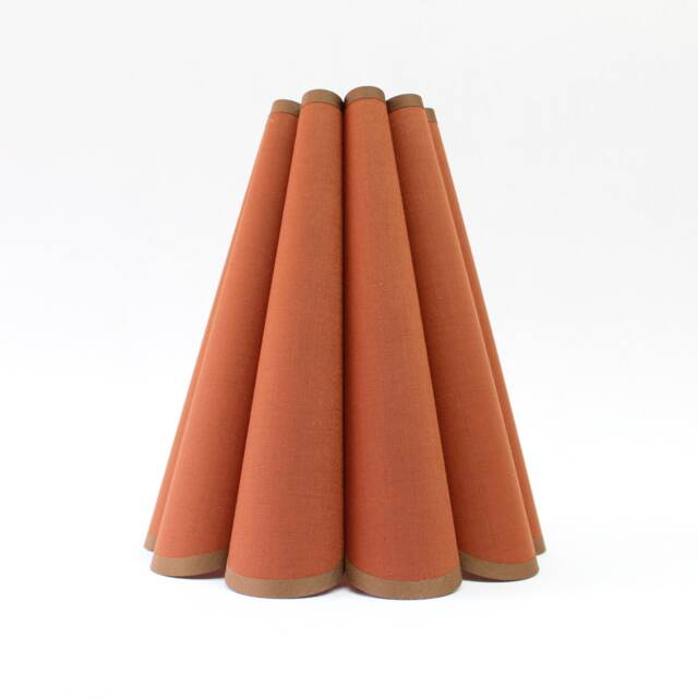 Handmade Scallop Fabric Lampshade, Brown Sorrel, Home Decor-54# - image 1