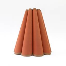 Handmade Scallop Fabric Lampshade, Brown Sorrel, Home Decor-54# - thumbnail 1