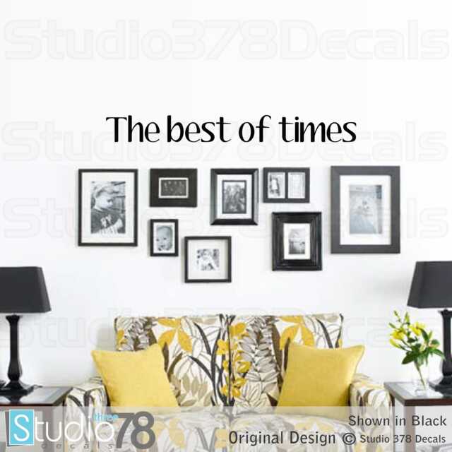 Best Of Times - Family Vinyl Wall Saying Decal Entry Decor Lettering 36x4 - image 1