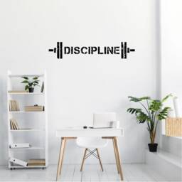 Discipline, Positive Affirmations, Inspirational, Motivational, Office, School, Home Wall Art, Sticker , Decal, Transfer, 5 Size's 36 Colours