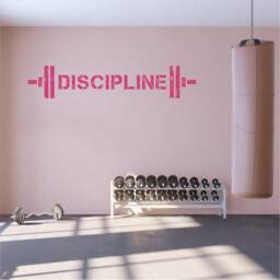 Discipline, Positive Affirmations, Inspirational, Motivational, Office, School, Home Wall Art, Sticker , Decal, Transfer, 5 Size's 36 Colours - thumbnail 3