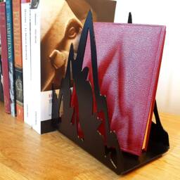 Mountain Range Bookend - 20+ Colours, Metal Bookend, Walking Gift, Office Organisation, Candle Holder, Decor, Book End - thumbnail 2