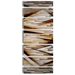 "Metal Wall Art Modern Abstract Sculpture, ""Vanishing Point" - thumbnail 4