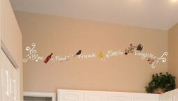 Wine Food Family Friends Laughter Wall Decal Custom Vinyl Home Decor