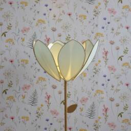 Double Flower Floor Lamp & Lampshade - Fresh Mint - thumbnail 2