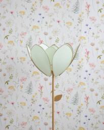 Double Flower Floor Lamp & Lampshade - Fresh Mint