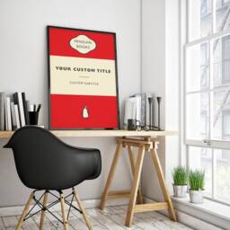 Custom & Personalized Penguin Books Cover, Book Cover Poster, Wall Art Decor, Art - thumbnail 3
